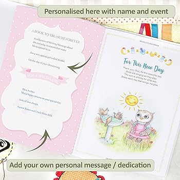 Personalised Christening Gift Book Of Nursery Rhymes - By My Magic Name
