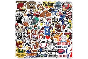 College Football Stickers for XBOX ONE with 50 Waterproof Vinyl Stickers for...