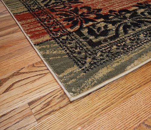 Miniatura 3 de Mayberry Rug AD8065 2X8 AMER DEST - Alfombra de área de alce de veta de madera, 2'3"x7'7", multicolor