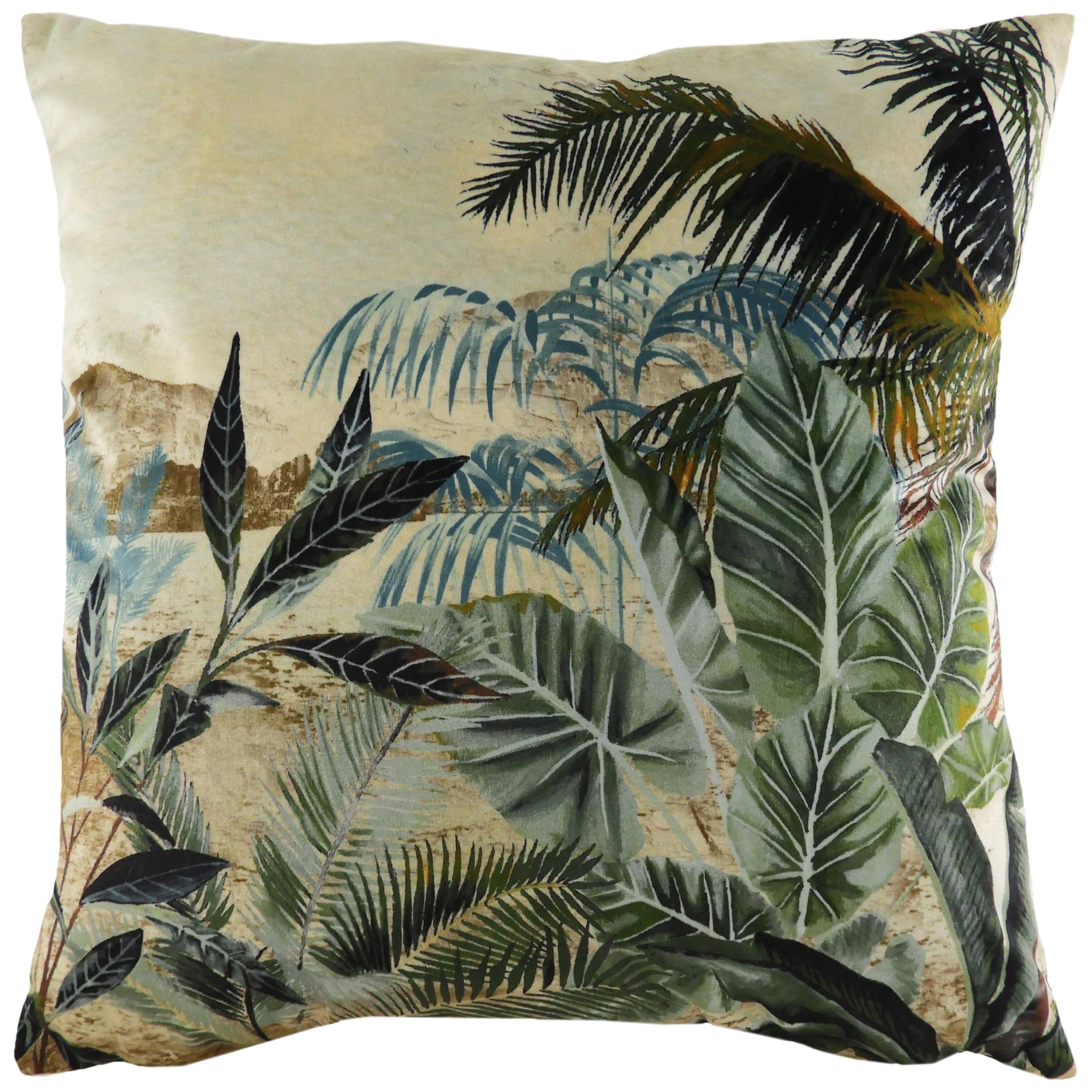 Coussin tropical Evans Lichfield Kibale en plumes de canard haut de gamme