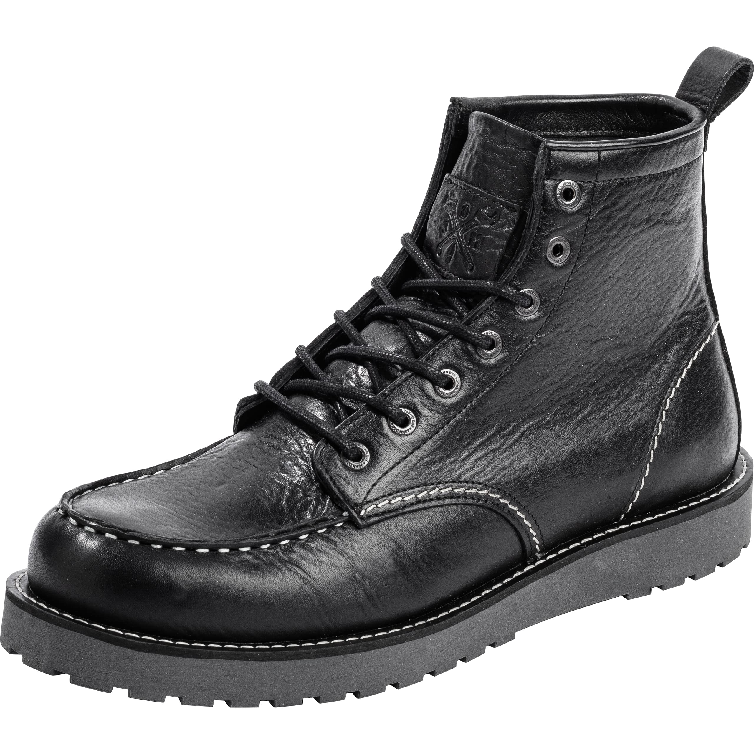 John Doe Rambler Stiefel – Motorradstiefel Leder – Schwarz/Braun – Handgefertigt