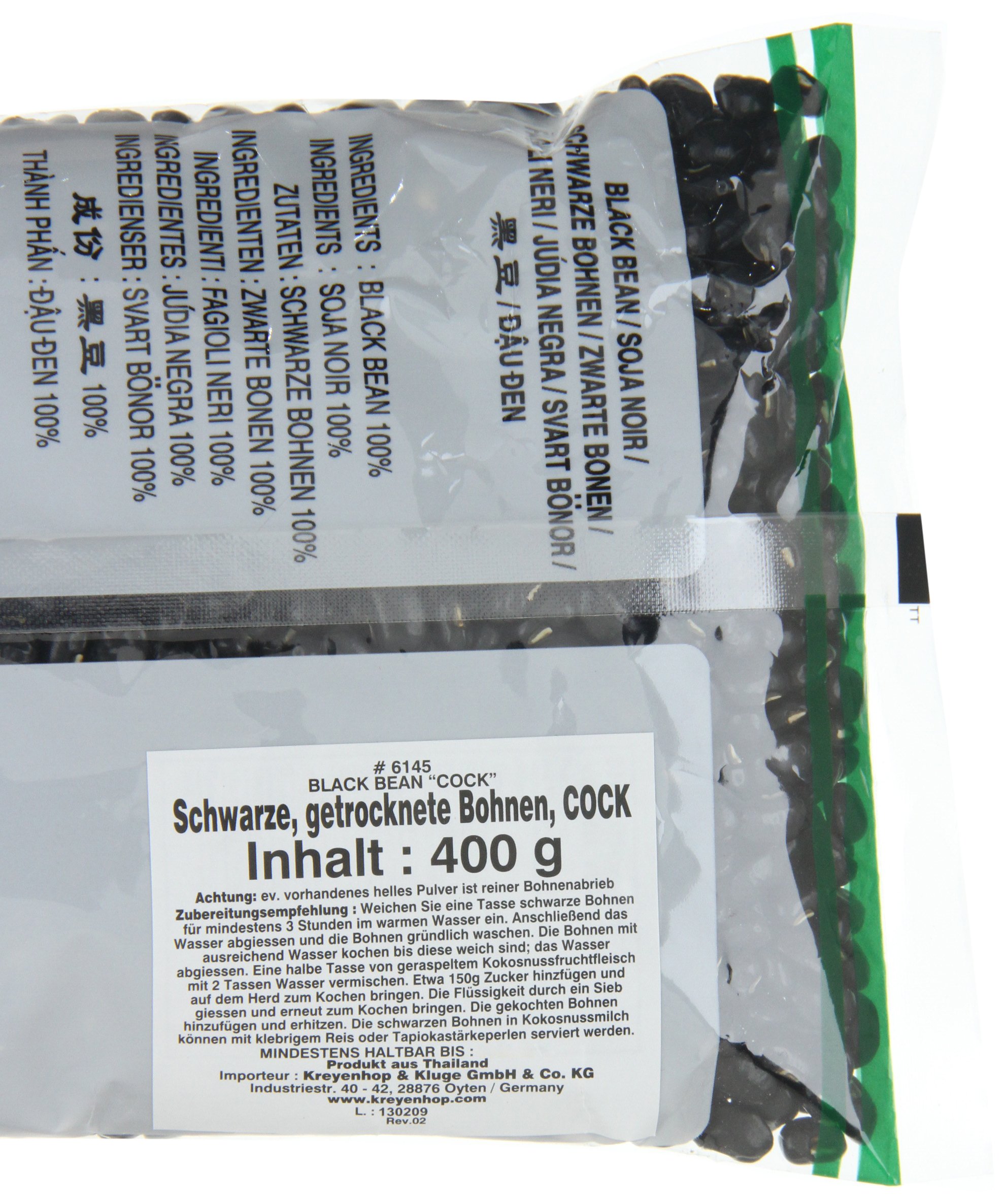 COCK Frijoles Negros 1x400gr., Lot de 5