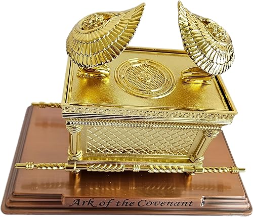 Vista 11 de Holy Land Market El Arca de la Alianza bañado en oro (extra grande, solo arca)