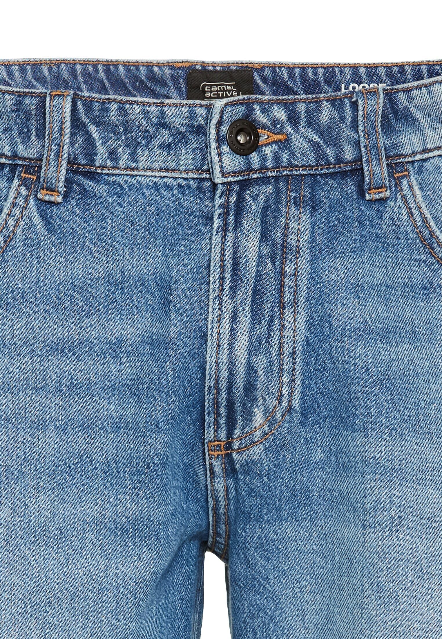 camel active Herren 5-Pocket Denim Shorts aus Baumwolle