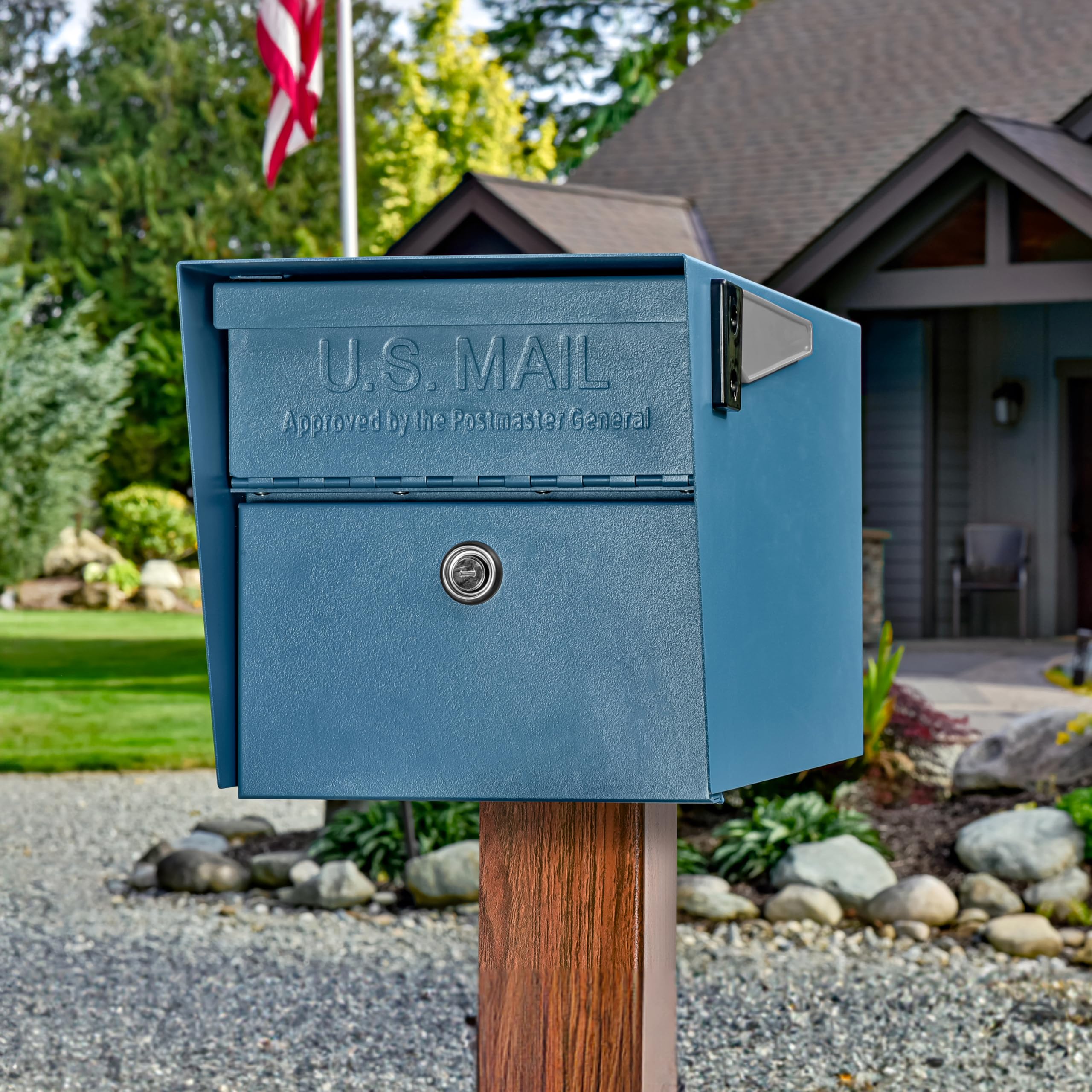 Mail Boss 7584 Mail Manager - Cassetta postale di sicurezza, colore: blu secolo