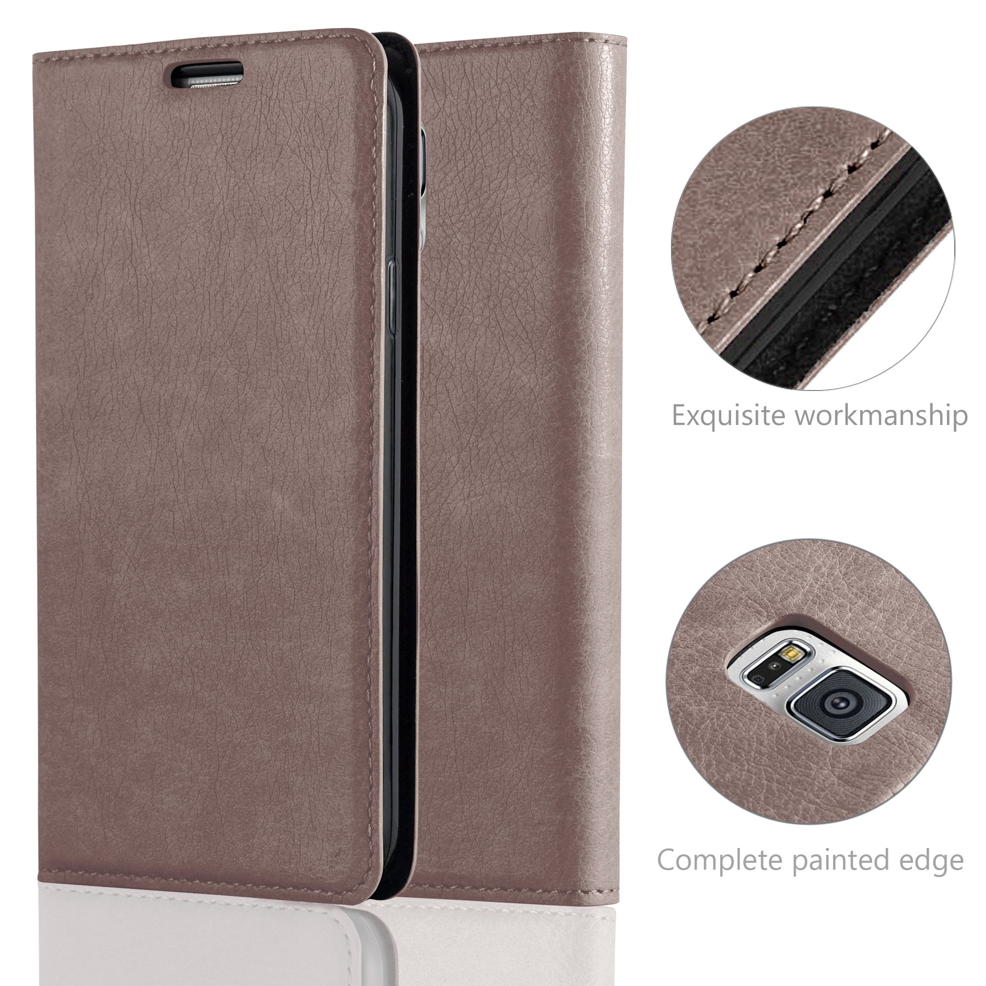 Cadorabo Custodia Libro per Nokia 7.2 in BRUNO CAFÉ - con Vani di Carte