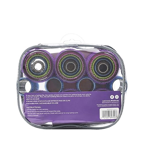 Miniatura 5 de Rodillos de goma para el cabello de Goody Styling Essentials., Colores Variados