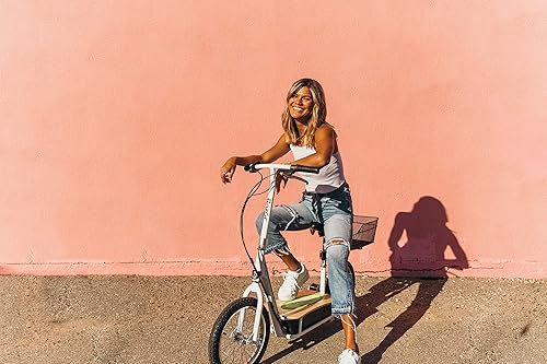 Miniatura 3 de Razor EcoSmart Metro - Scooter eléctrico  Asiento acolchado, neumáticos llenos de aire de 16 pulgadas y juego de luces para bicicleta BV