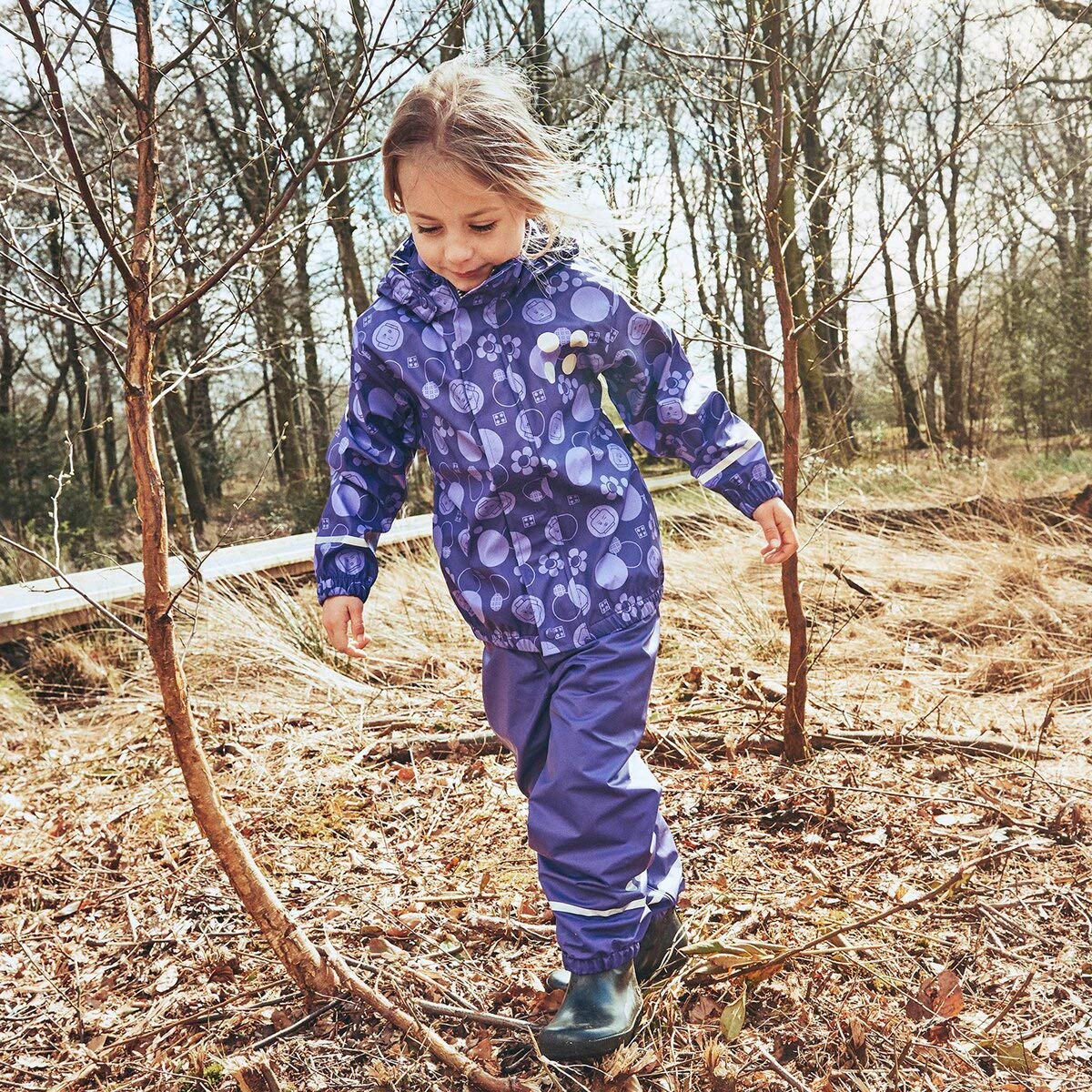 LEGO Wear Peggy Pantalon imperméable Fille Violet Foncé FR : 18-24 Mois (Taille Fabricant : 86)