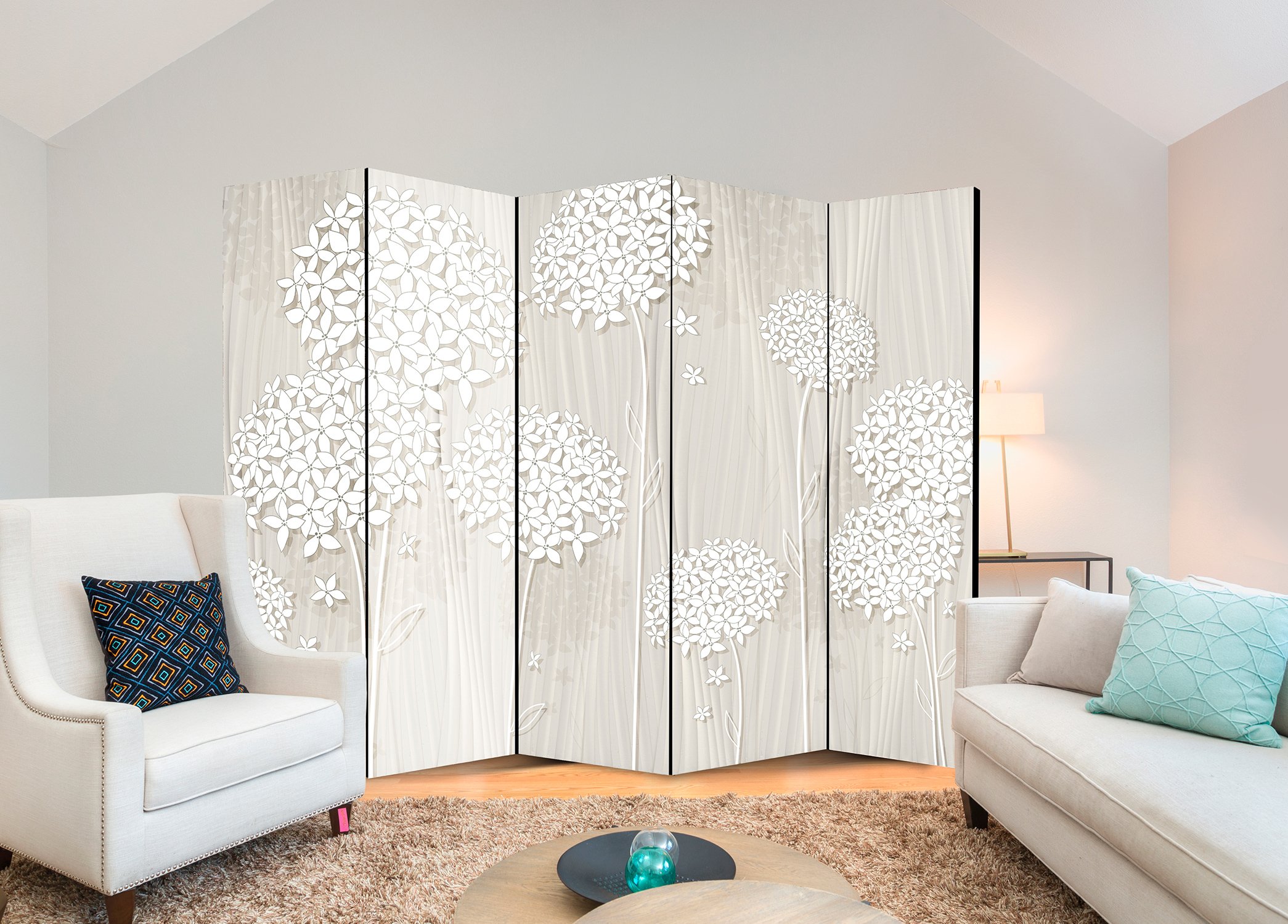 murando - Paravento da Interno Acustico, Separe Divisorio, 225x172 cm