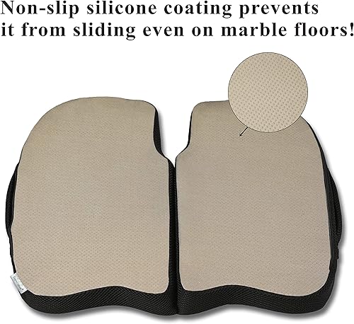 Miniatura 2 de TravelMate Cojín de asiento de espuma viscoelástica extra grande perfecto para silla de oficina y silla de ruedas no se desliza incluso en suelos de