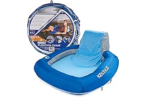Kelyus Premium Floating Chair for Lake and Pool with Fast Inflation
