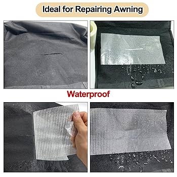 Ultrastrong Fabric Repair Tape | Waterproof & Weather Resistant | 16.4ft X 3.15in | Ideal For Tent, Camper, RV, Boat Covers & More | Buy Now With Express International Delivery