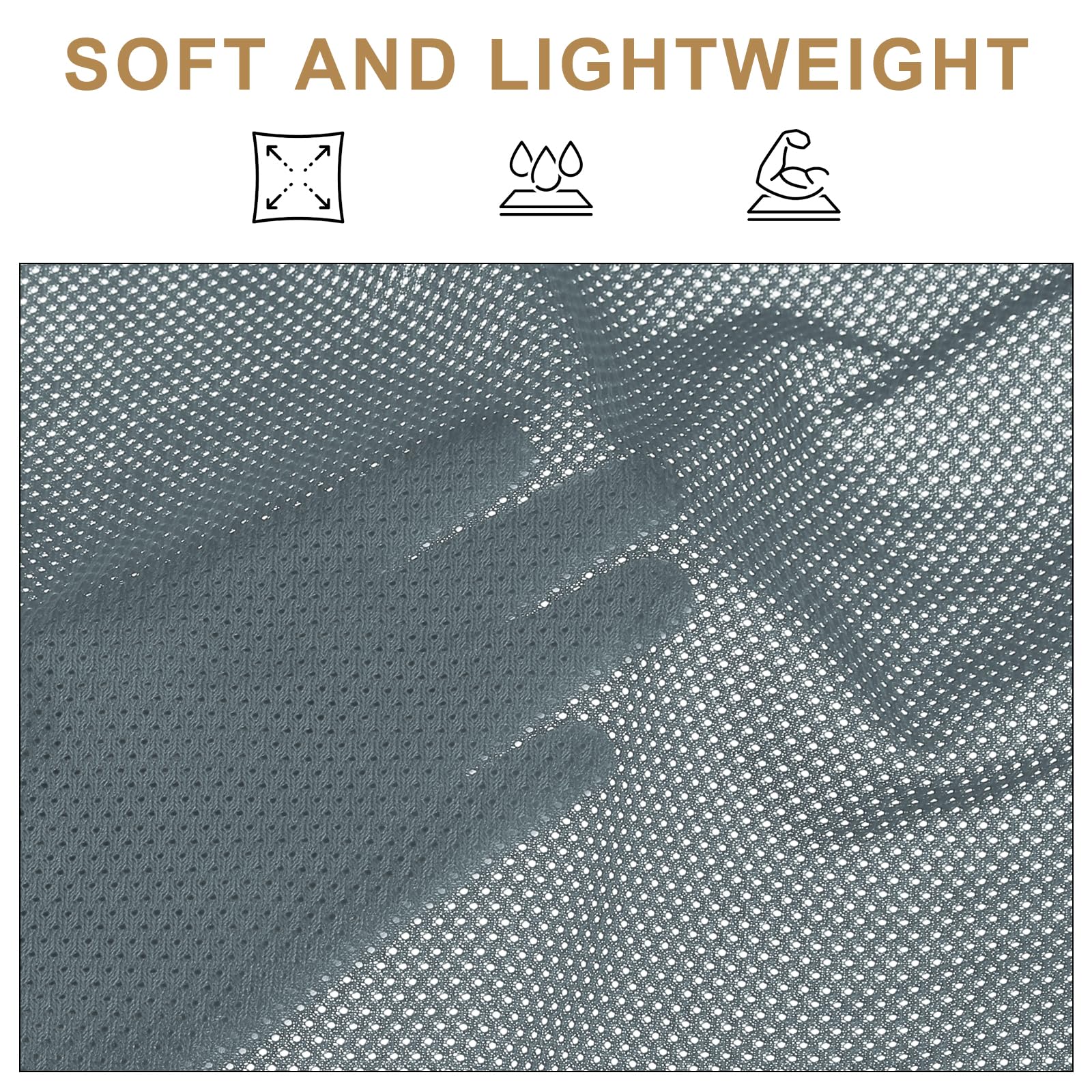 PATIKIL 62 Inch Wide Mesh Fabric Slightly Stretchy for Sewing Backpack Pocket and Straps Netting Clothes, Netting Bags - Image 3