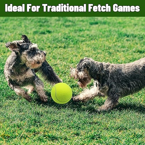 Miniatura 6 de Magicorange Pelotas de tenis grandes para perros, paquete de 4 pelotas de tenis grandes de 4 pulgadas, juguete masticable para mascotas, pelotas