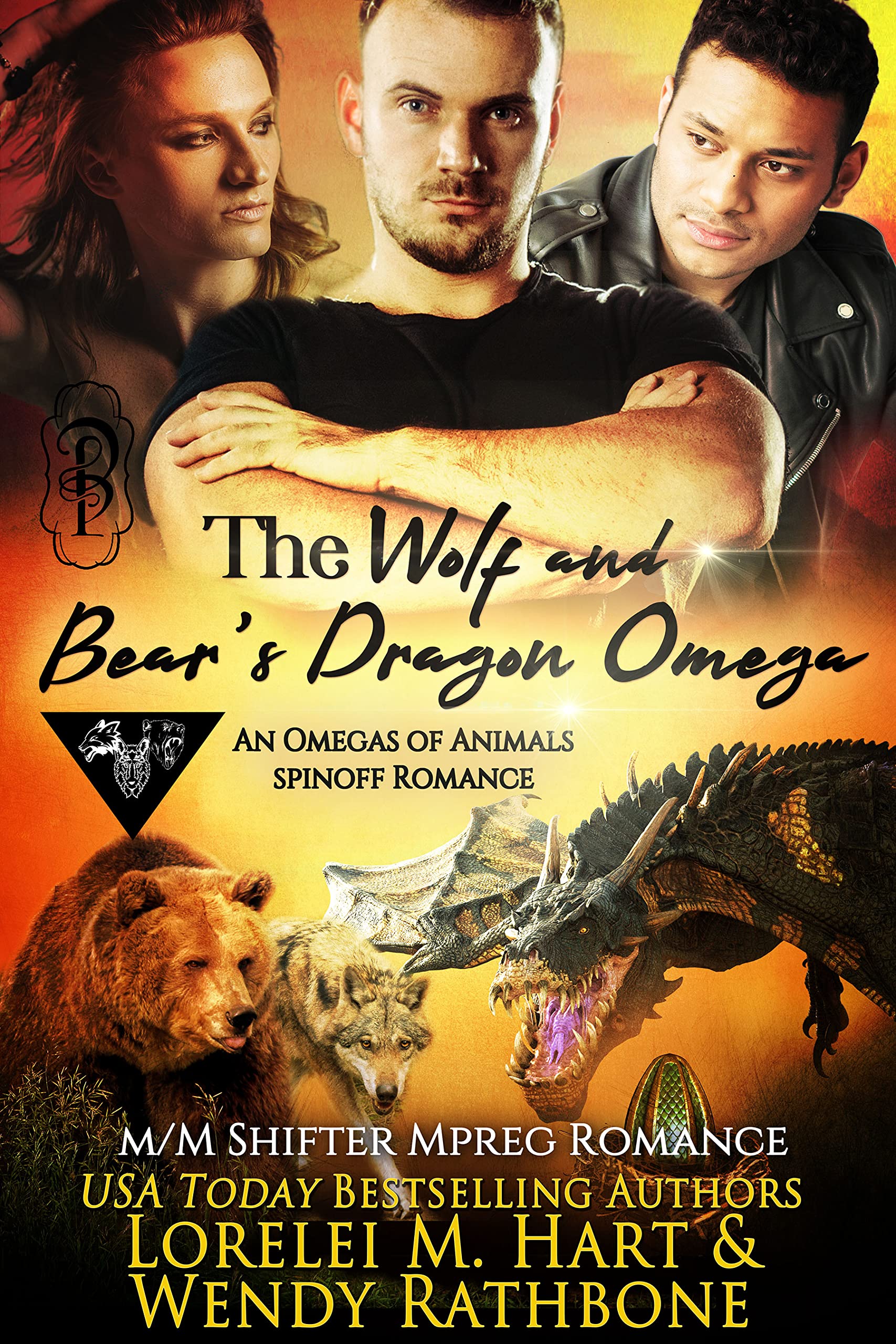 The Wolf and Bear's Dragon Omega: An M/M Shifter Mpreg Romance (Omegas of Animals: SD Book 1)
