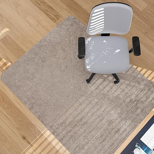 Tapete para silla de oficina resistente para alfombra y piso de madera dura, tapete bohemio para silla de escritorio, 36 x 48 pulgadas, tapete de