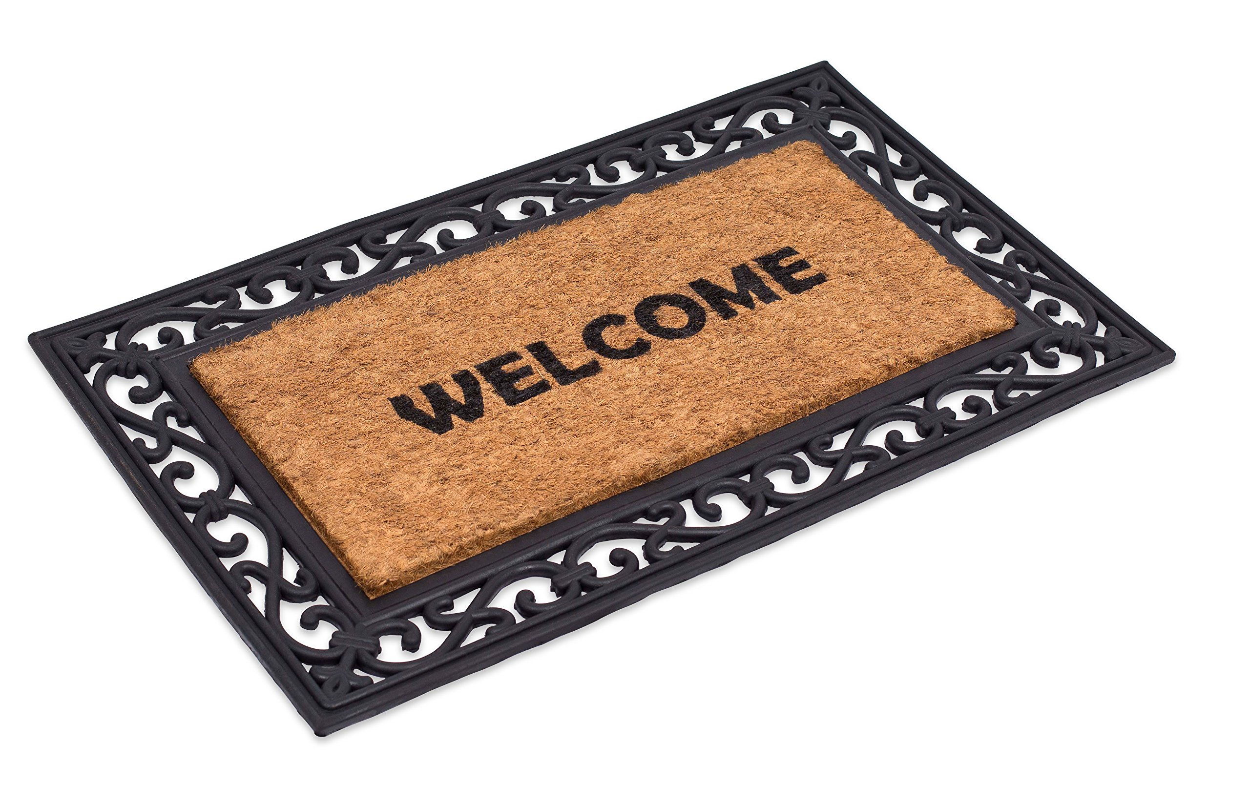 Buy BirdRock Home Classic Brush Coir Doormat with Black Rubber