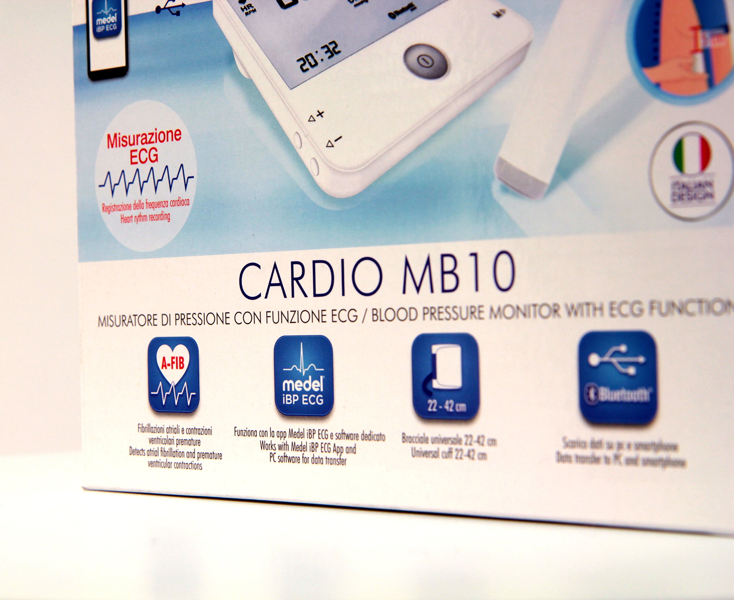 MEDEL Connect Cardio MB10 Ciśnieniomierz naramienny 22-42 cm z Bluetooth i funkcją EKG- : Standard