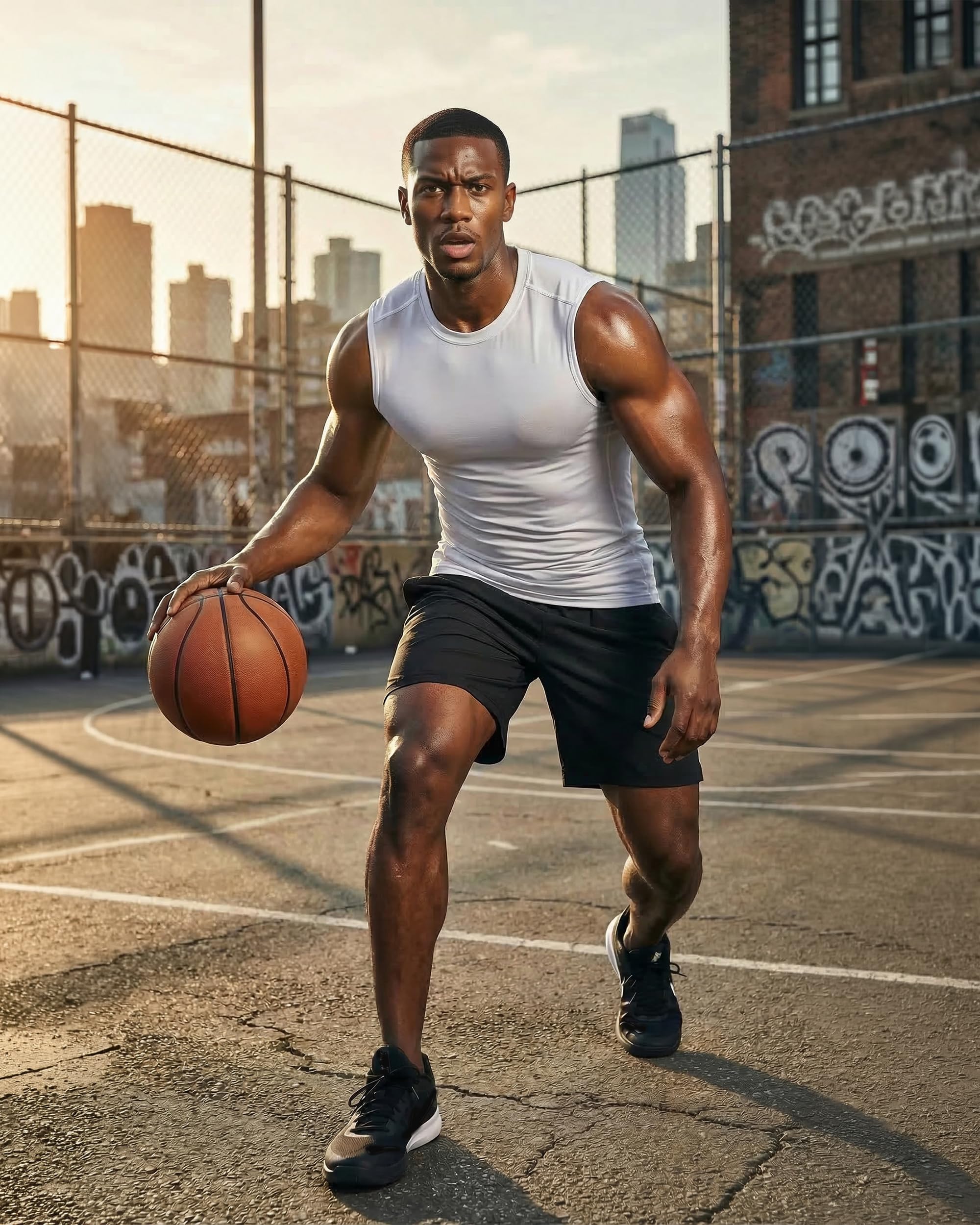 DRSKIN Paquete de 4, 3, 2 camisetas de compresión sin mangas para hombre, camiseta deportiva atlética, entrenamiento, correr, capa base activa