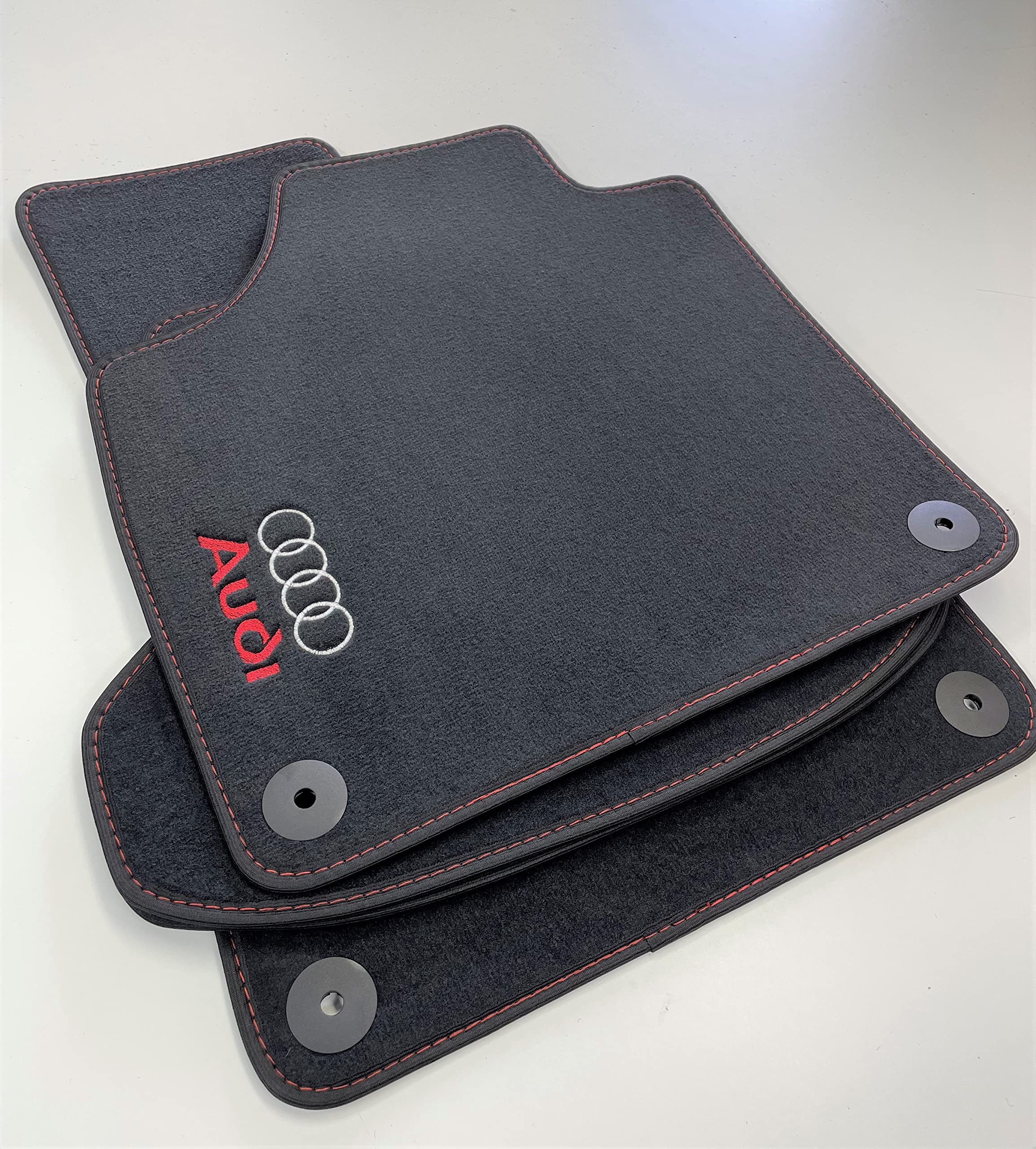 Tappetini BASIC In Velluto Nero Per: Audi A3 8P Hatchback, Sportback