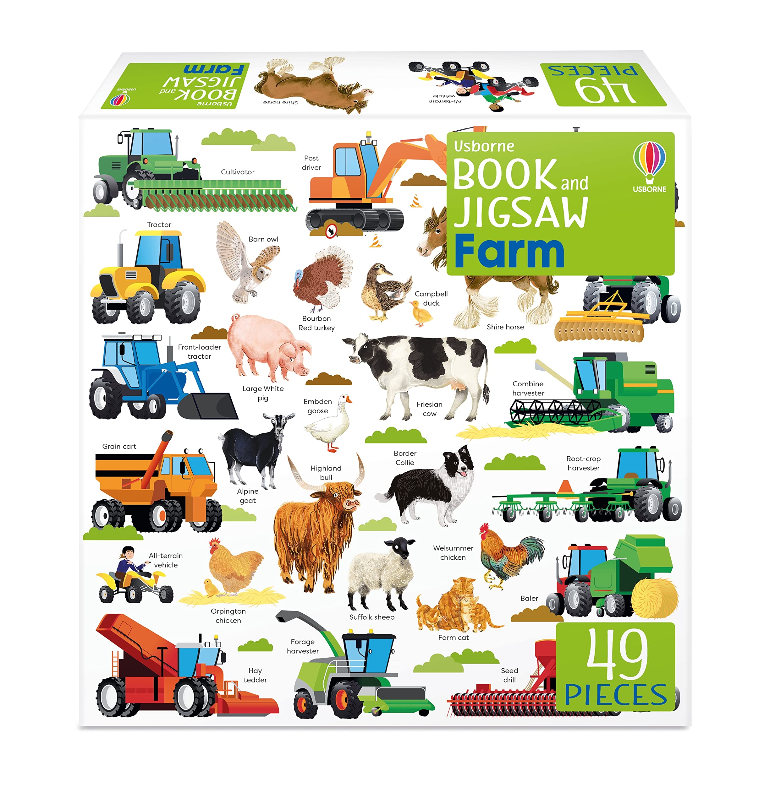 Usborne Book and Jigsaw Farm 9781803704838 Kate Nolan - Free Tracked Delivery