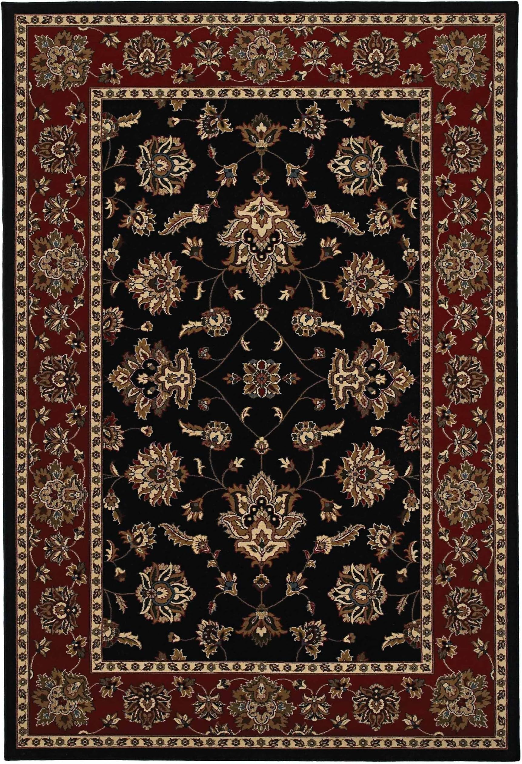 Sphinx by Oriental Weavers Ariana 7.83 ft. x 11 ft. Traditional Rectangular Area Rug - Black and Red