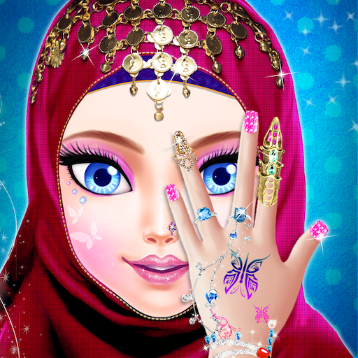 green emerald velvet dress Hijab girl Beautiful Dressup and Makeup main image 0