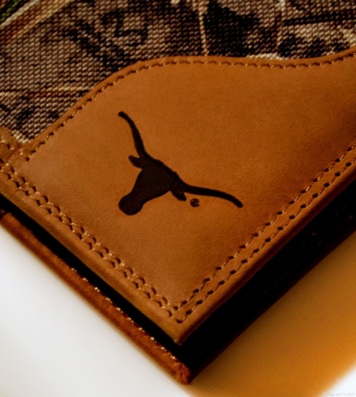 ZEP-PRO Texas Longhorns Bifold Realtree Max-5 Camo & Leather Wallet w/Impressed Logo NCAA