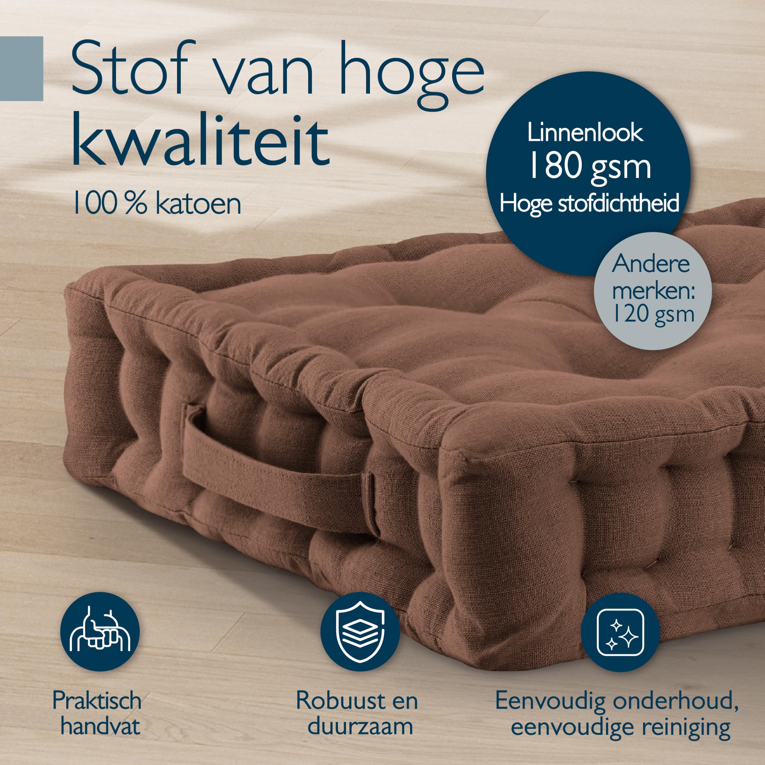 Beautissu Set van 4 Premium Stoelkussen 35x35 cm Antraciet – UV-bestendig & Robuuste Zitkussen Stoel Outdoor 8 cm dik Tuin Stoel Kussen voor Balkonstoel Tuinstoel Zitkussen Indoor – HighLux SK