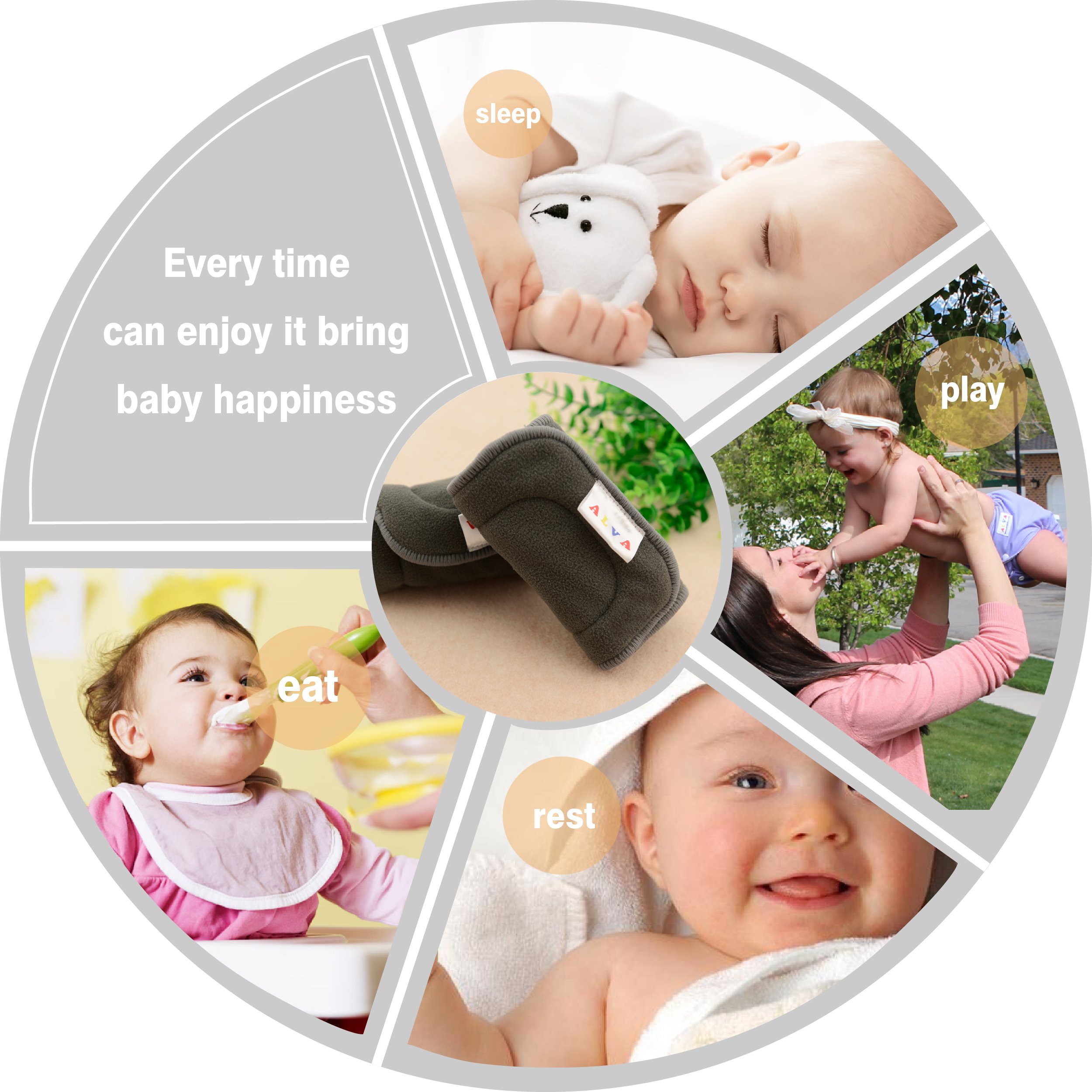 ALVABABY Rivestimenti riutilizzabili in bambù a 5 strati carbone per pannolini lavabili 12 pezzi 12ZTN-IT