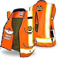 Vista 45 de KwikSafety - Charlotte, NC - GODFATHER Safety Vest [CUSHIONED COLLAR + TABLET POCKET] ANSI OSHA