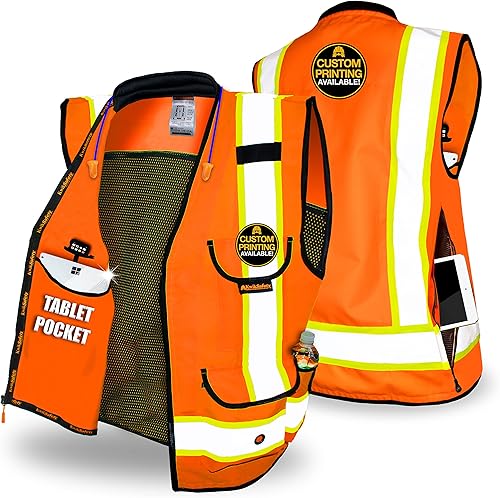Miniatura 45 de KwikSafety - Charlotte, NC - GODFATHER Safety Vest [CUSHIONED COLLAR + TABLET POCKET] ANSI OSHA