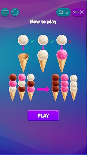 Sorting Ice Cream - Ball Sort ASMR 3D Game