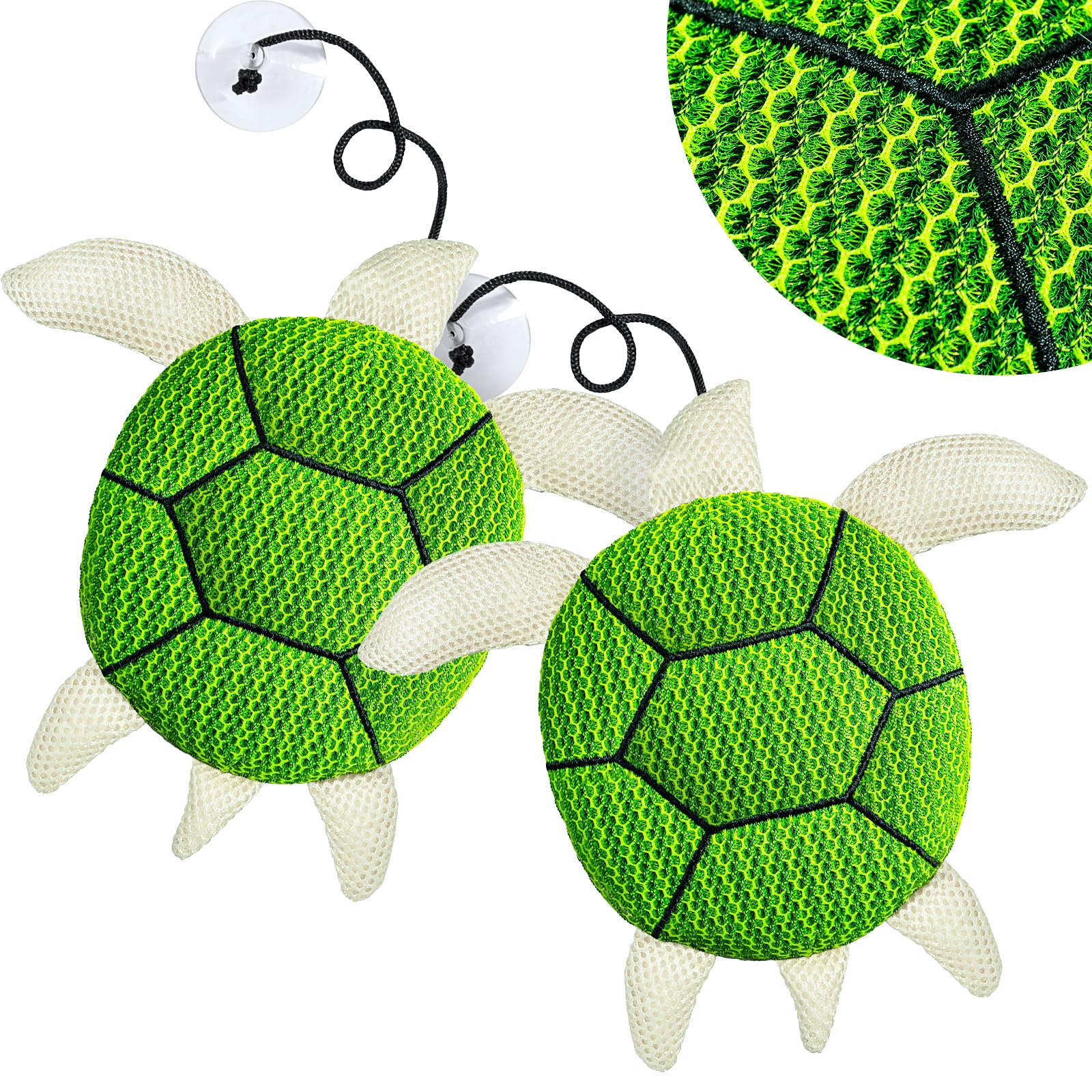 Hot Tub Scum Absorber, 2 Pack Turtle Scum Absorber for Spa Hot Tub, Reusable Floating Hot Tub Cleaner Sponge Scum Remover, Must Have Accessories for Hot Tub Lovers, Hot Tub Oil Scum Absorbing
