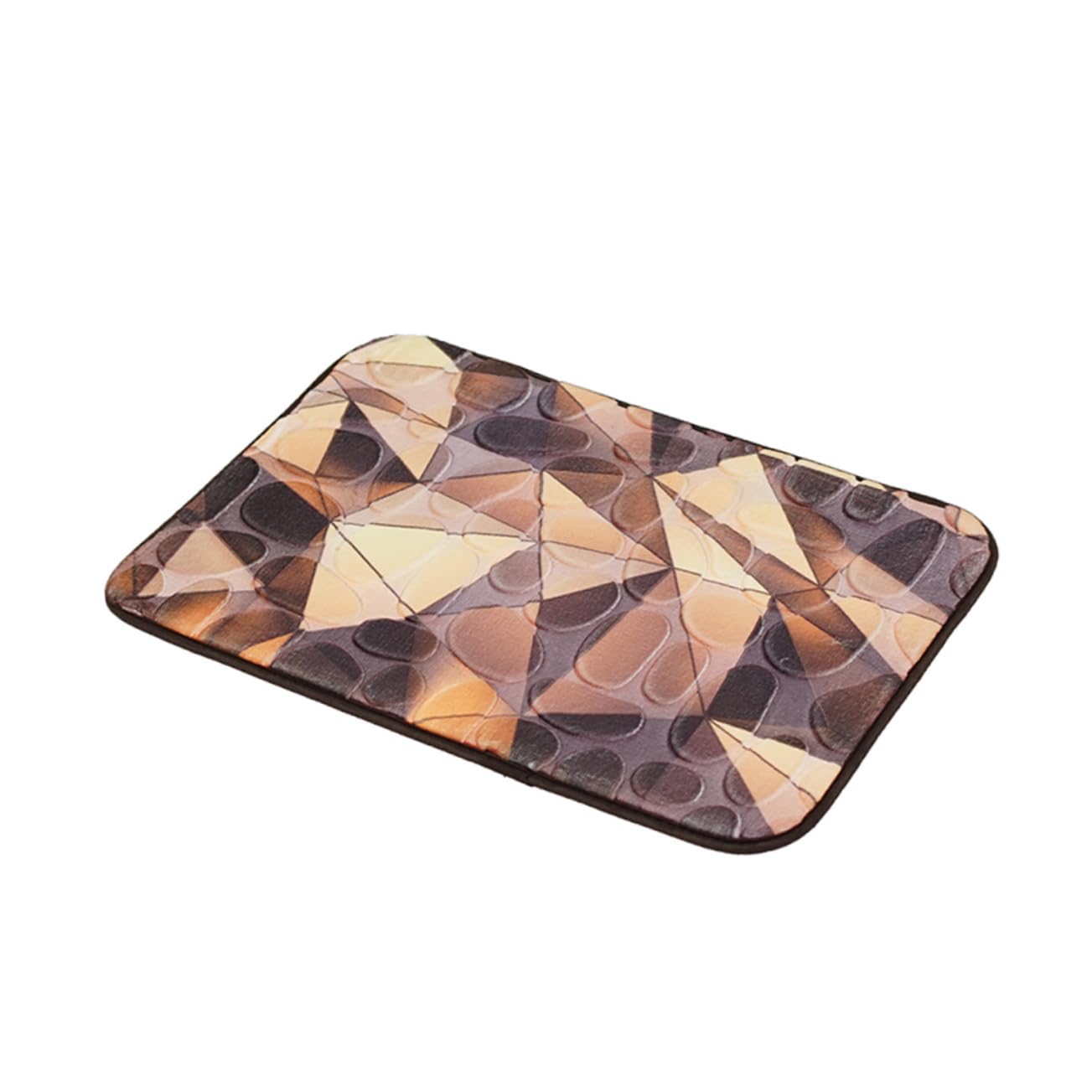 Alfombra de baño 3D de franela antideslizante para suelos secos