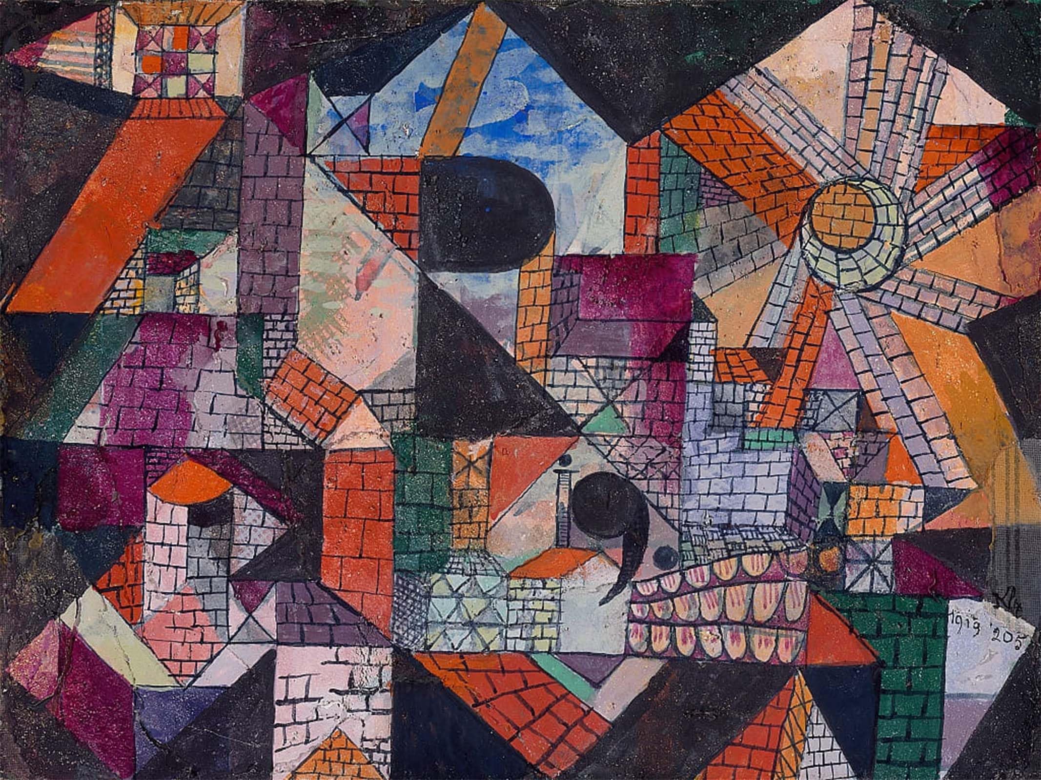 ARTXLXXBN Famous Print Painting Colorful Art Print City by Paul Klee Canvas Art Decorations for Home Decor 60x90cm