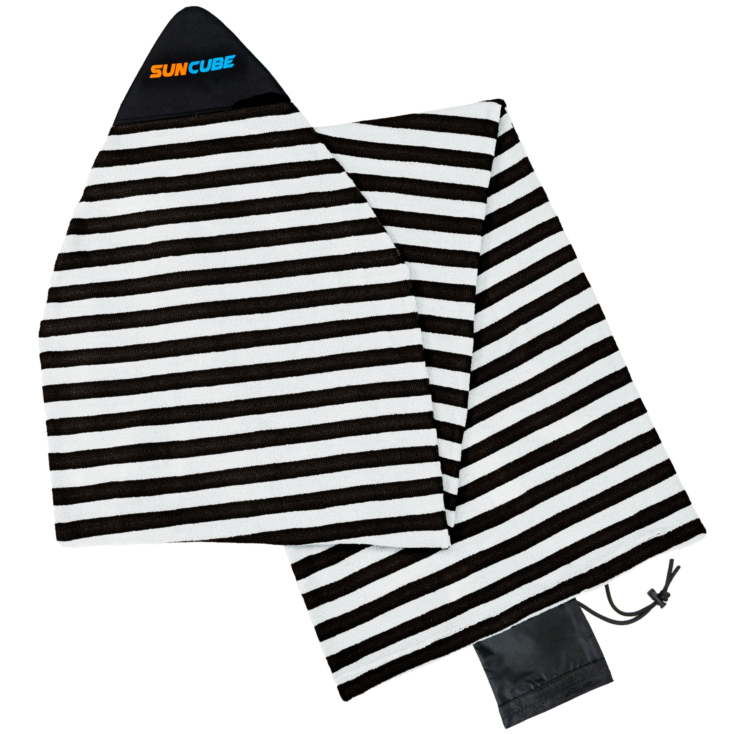 SUN CUBE Surfboard Sock Cover, Surf Bag for Surfing Board, Protective Stretchy Surf Bag Sock Sleeve for Longboard, Hybrid, Shortboard