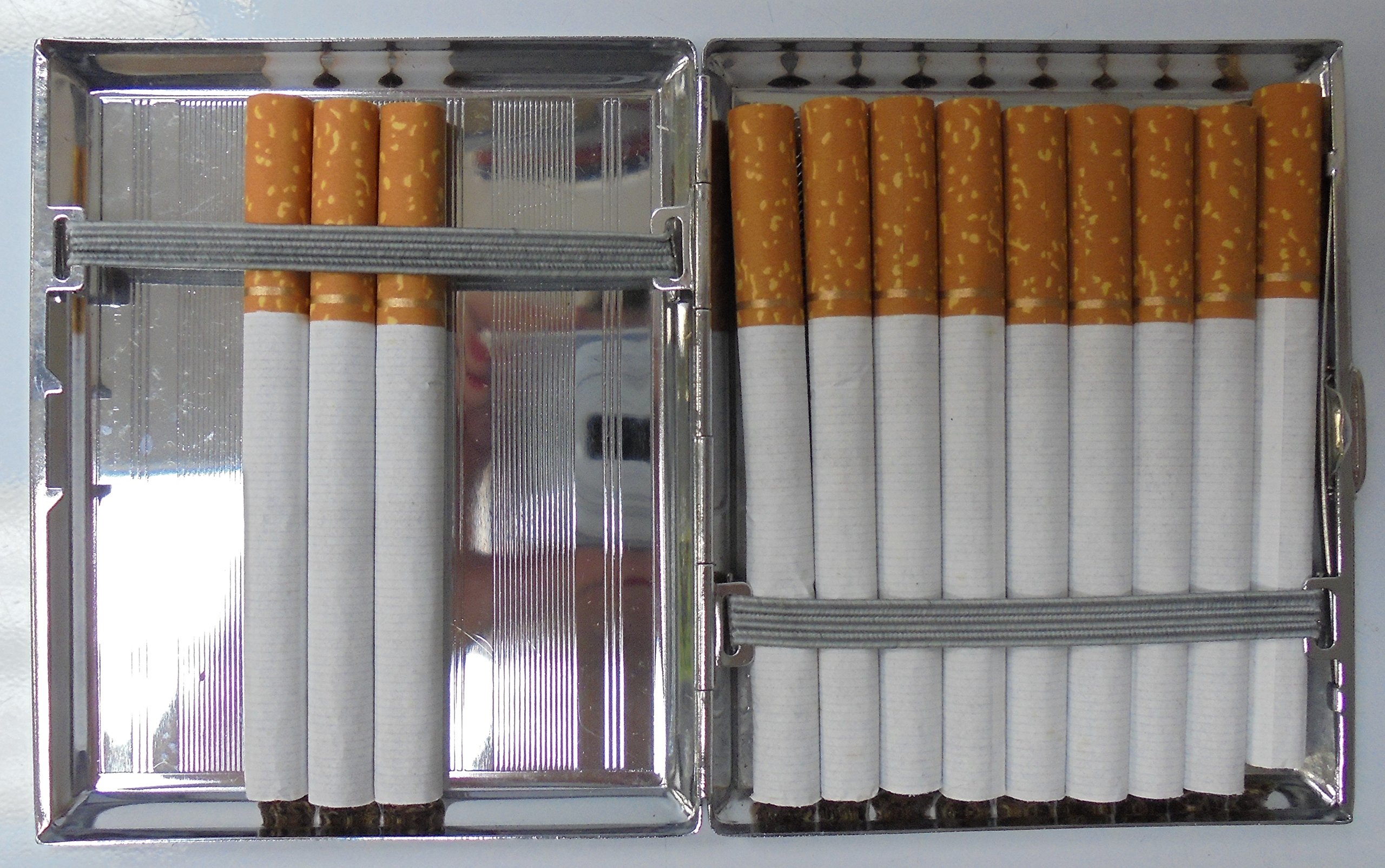Amazon.com: High Shine Polish Cigarette Case. Fits King size. Holds 20  Cigarettes. 1 case per order. : Health & Household