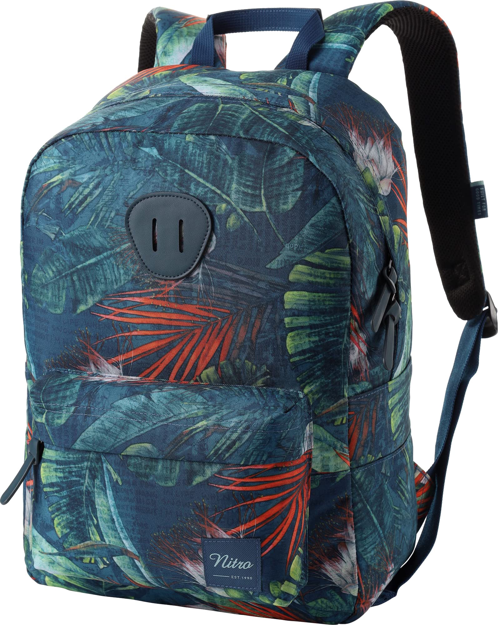 Nitro Urban Classic Old School Daypack with Padded Laptop Compartment, Urban Street Pack, Everyday Backpack, School Backpack, School Bag, Tropical, 20 L, Tropical, 20 Lang, Rucksack