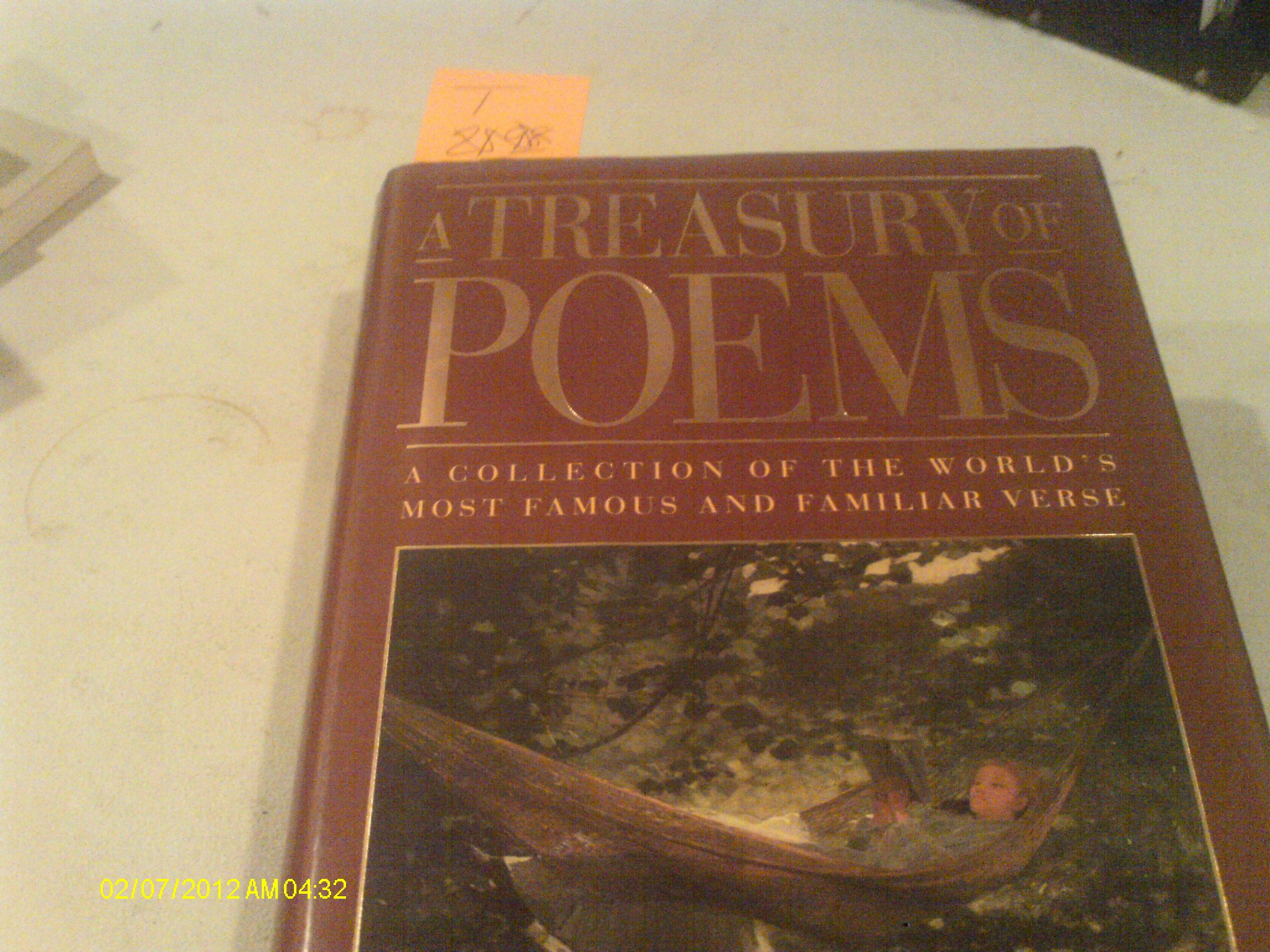 Cover of A Treasury of Poems: A Collection of the World's Most Famous and Familiar Verse