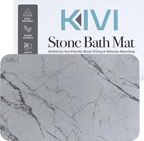 Tapetes de baño de piedra de diatomita para baño, tapete de baño de tierra de diatomeas, tapete de baño de secado rápido para bañera antideslizante,