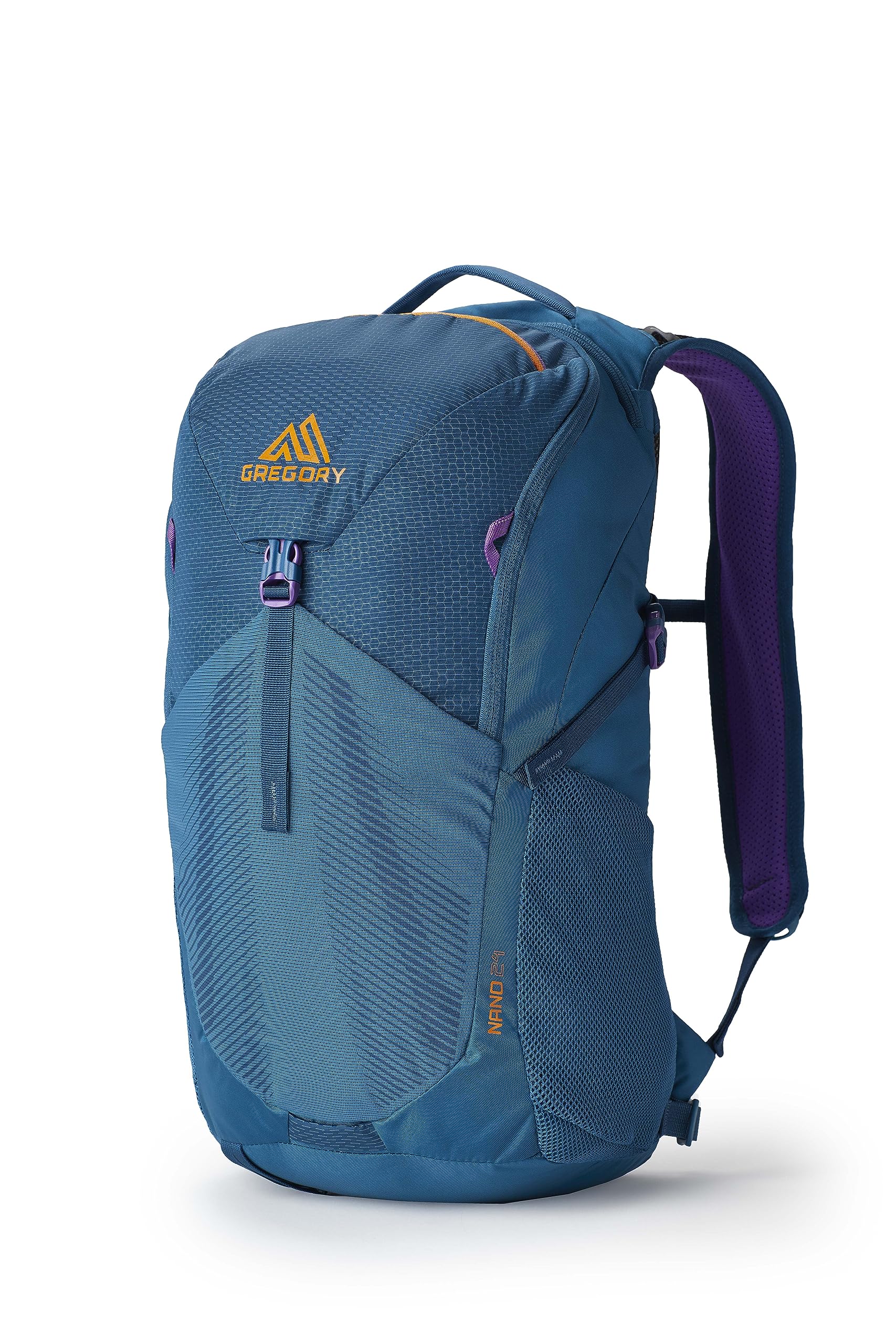 GregoryNano 24L Unisex Day Hiking/Commuter/Active Travel Backpack, Breathable Backpanel, Hydration Port, One Size Fits All, Icon Teal