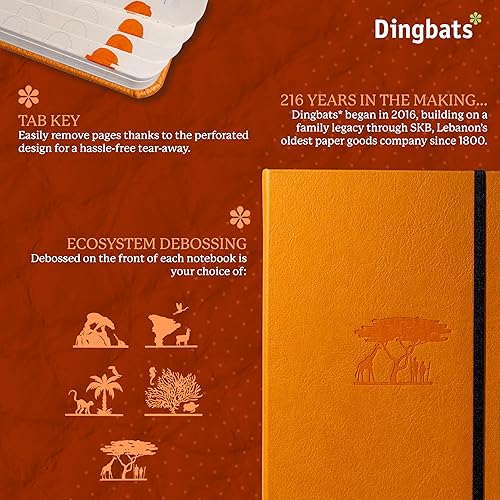 Vista 161 de Dingbats - Cuadernos Lima - Yasuni (características de bono),Glicine Arctic (características de bono),Mandarina - Serengeti
