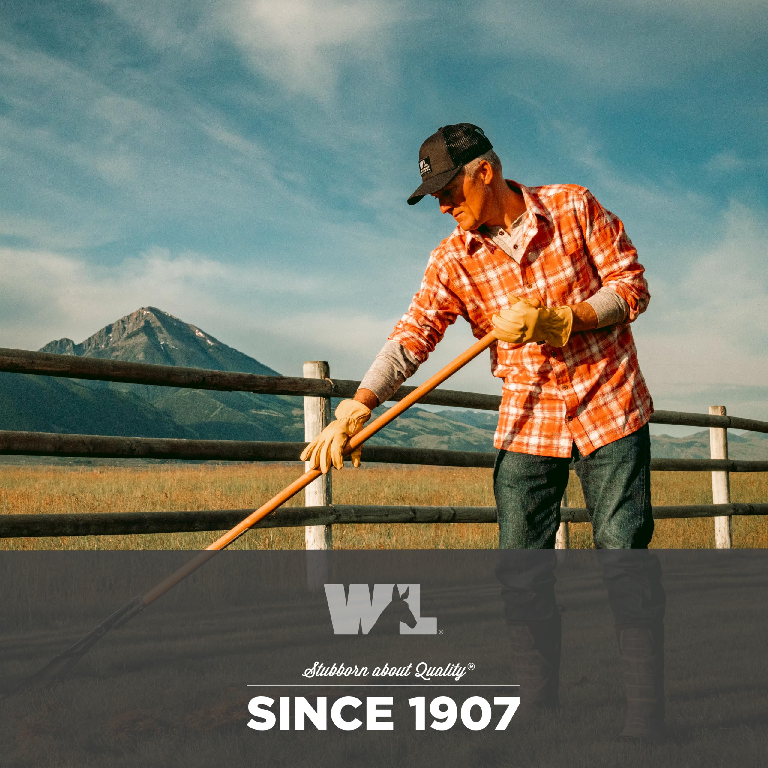 Wells Lamont Grain Ciervo Guantes de trabajo con pulgar Keystone y doble Shirred muñeca, 962XL