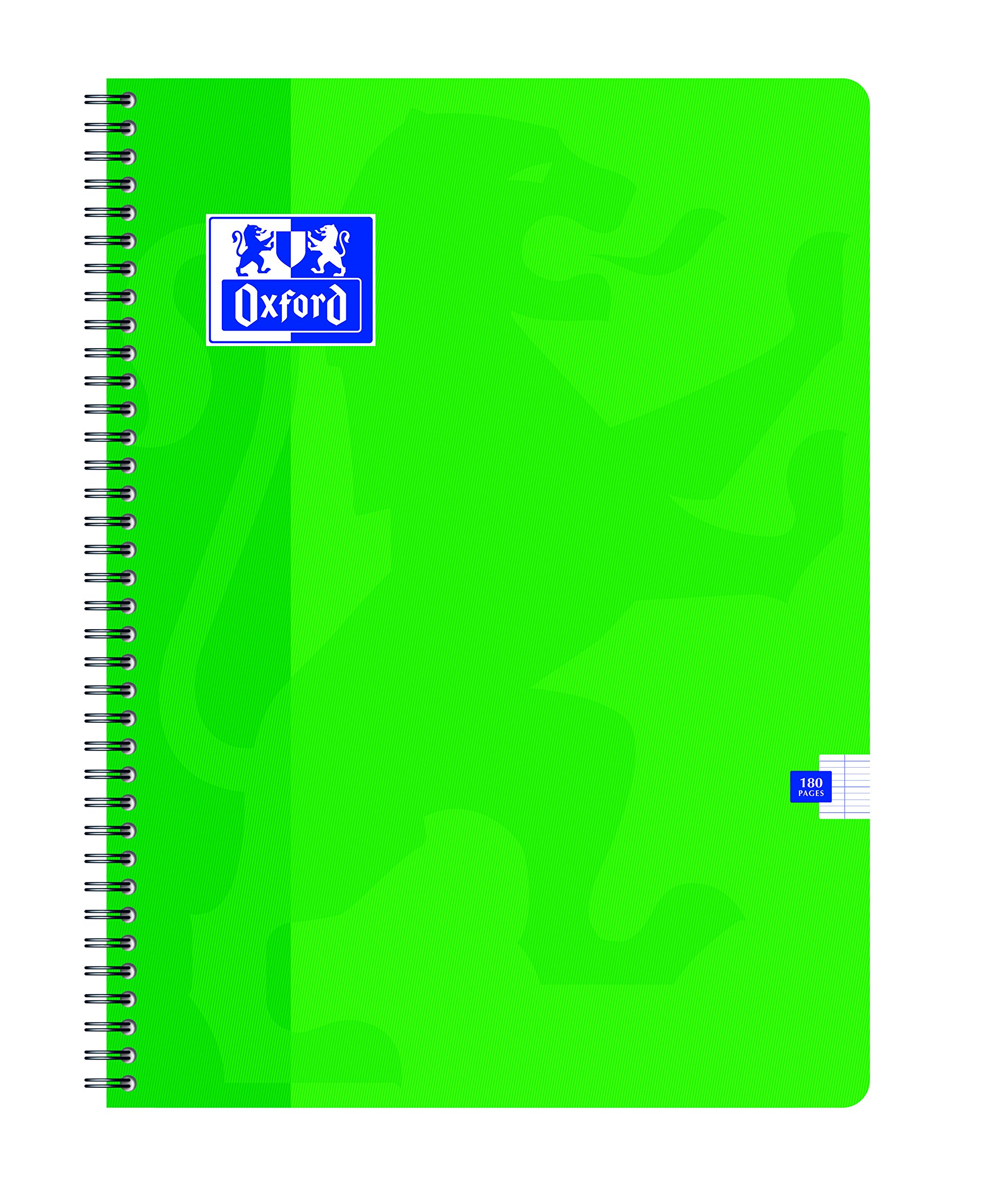 Oxford 100104752 - Cuaderno, cuadriculado, 24 x 32 cm, 180 páginas, paquete de 5
