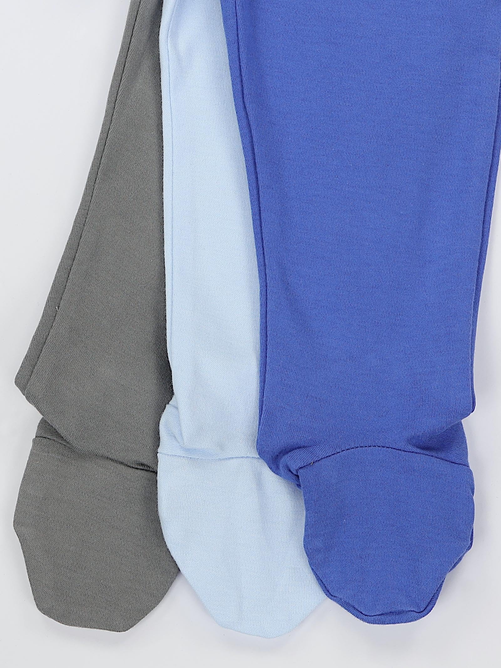 TupTam Pantalon Bébé Garçon avec Pieds 3 Pièces – Pantalon Bébé Confortable en Coton Doux