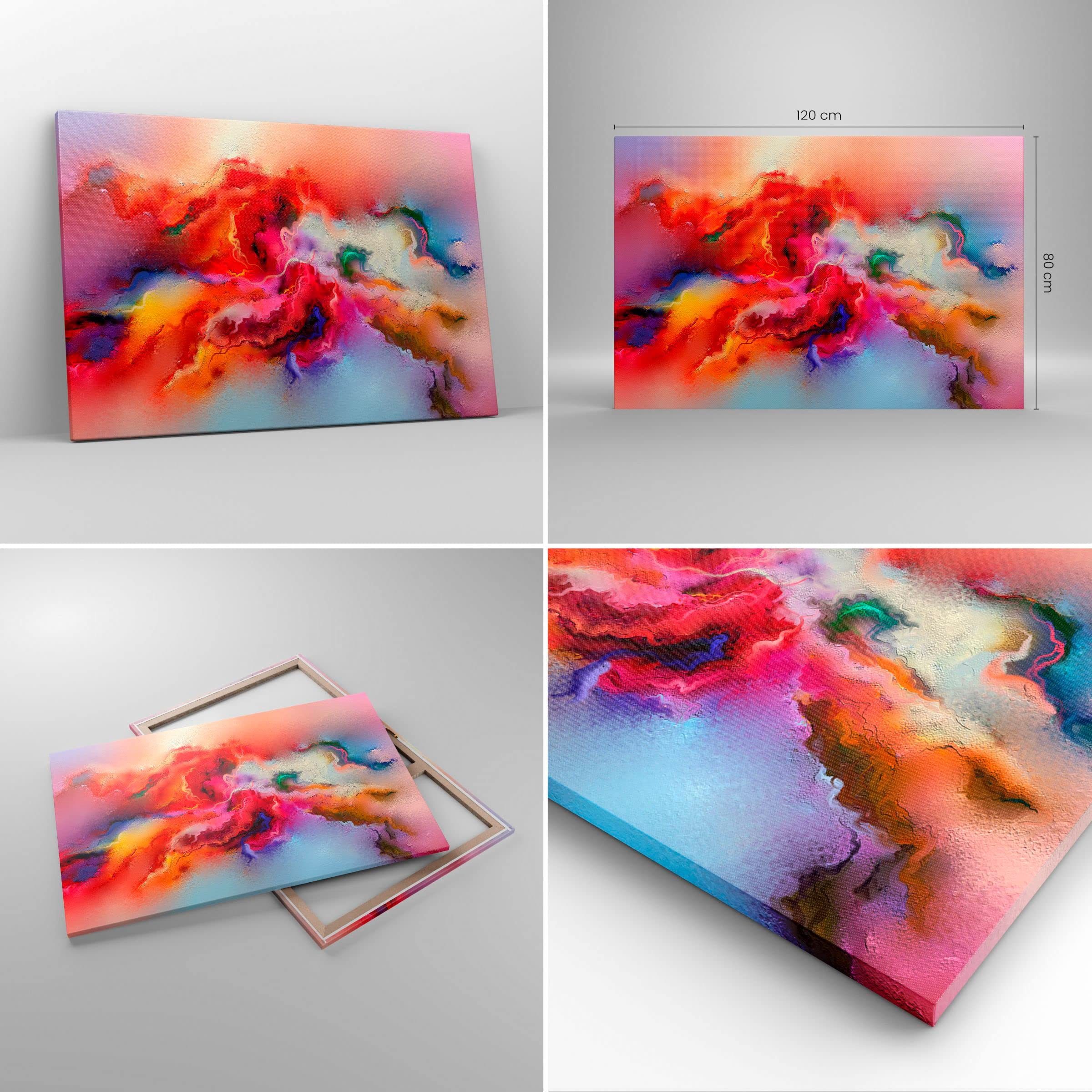 Cuadros Decoracion Salon abstracción moderna Lienzos decorativos 120x80cm Cuadro Sobre Lienzo Moderno Dormitorio Cocina Cuadros Pared Imágenes Wall Art Prints Decor Canvas Grande XXL AA120x80-4035 | Abstracción Moderno Cuadro Decorativo Grande XXL 1 Pieza