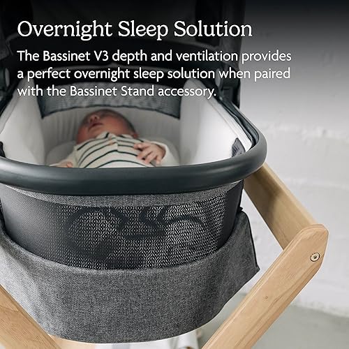 Miniatura 4 de UPPAbaby Moisés V3 - Compatible con Vista, Cruz, Ridge Strollers - Solución de sueño nocturno - Colchón, sábana y protector de insectos incluidos -
