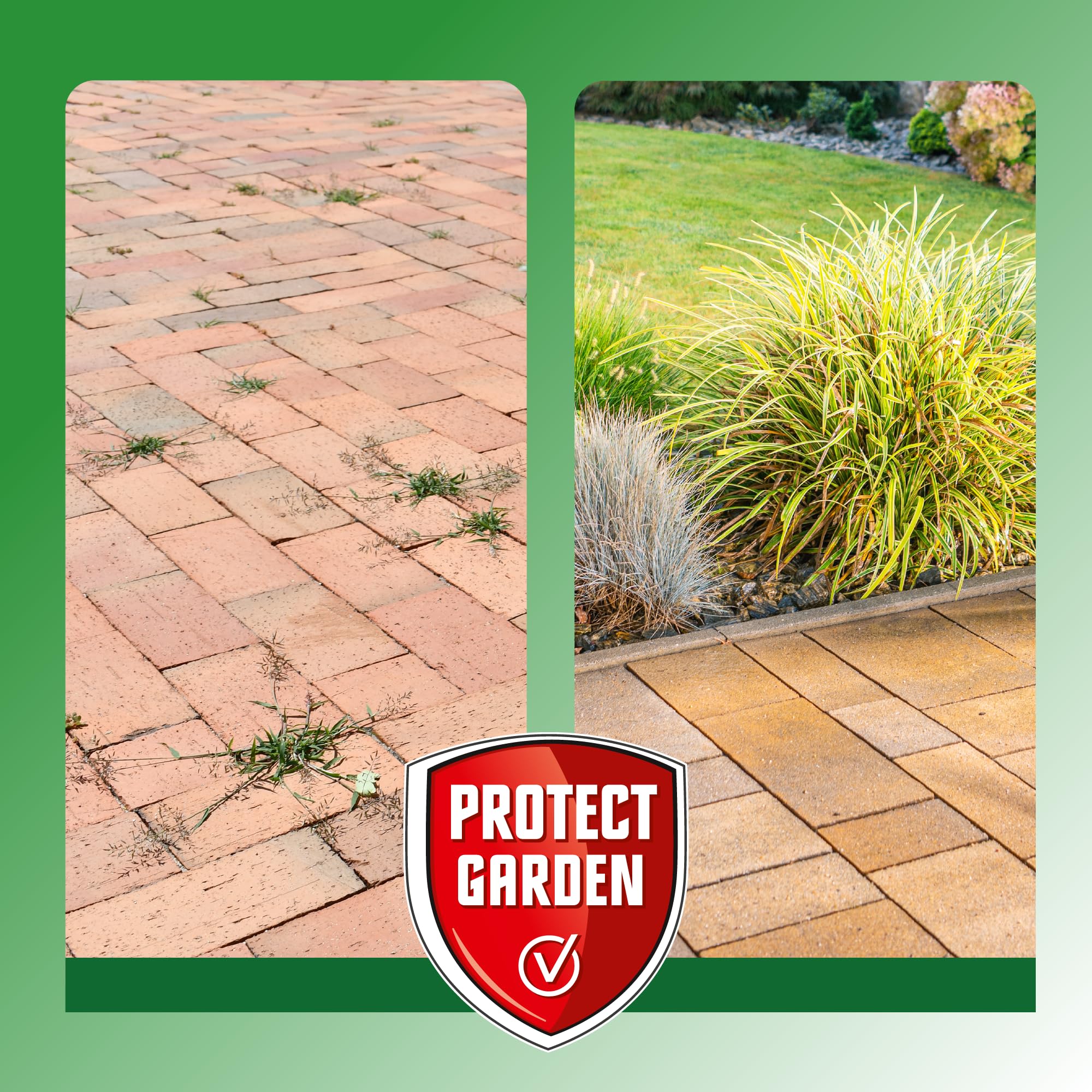Protect Garden, Herbicida total de origen natural. Alternativa al glifosato de origen 100% natural. Acción rápida visible hasta 4 semanas. 480ml